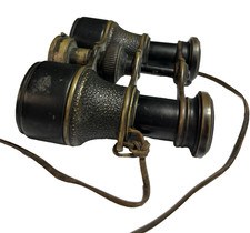 Vintage The Lynx Binoculars Lawrence & Mayo with Compass Early 1900s