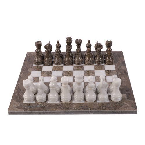 Marble chess set grey white - marble, &