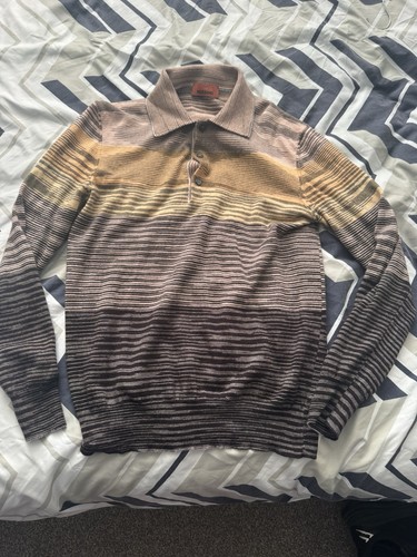Missoni men striped cashmere - missoni,
