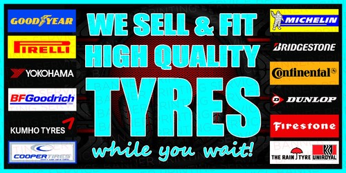 Tyres banner garage tyre - garage,