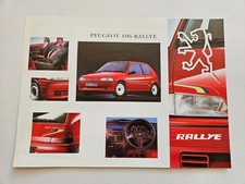 PEUGEOT 106 RALLYE SALES