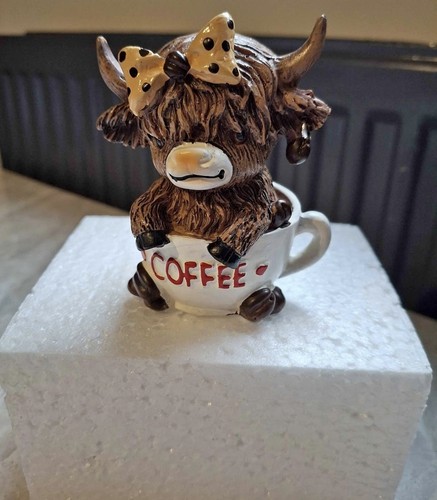 Highland cow resin ornament - cow,