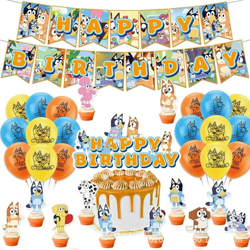Bluey balloon party birthday - balloon,