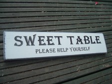 Wooden sweet table candy cart