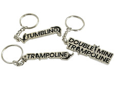 Gymnastics Metal Keyrings -