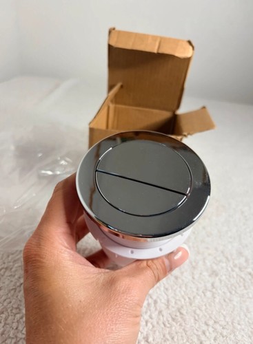 Chrome dual flush pneumatic