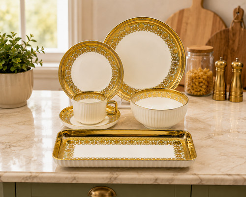 Piece porcelain dinner set - piece,