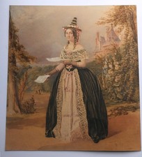 Antique watercolour - Portrait