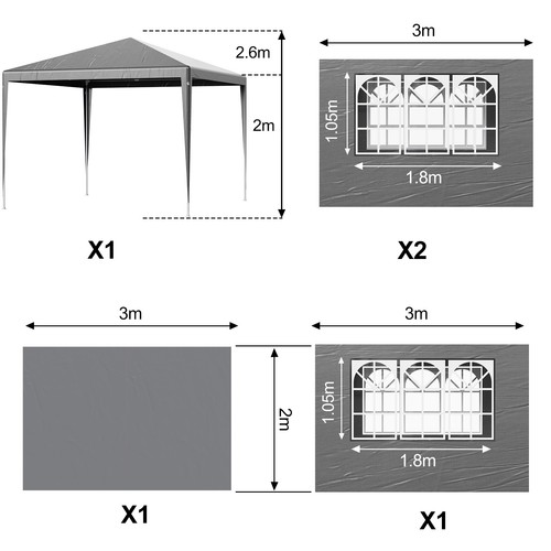 Gazebo pop heavy - pop, up