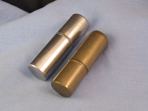 Two vintage brass white metal - vintage,