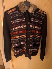 Tommy Hilfiger Wool Cashmere Hooded Cardigan Size L