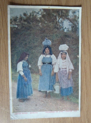 Vintage postcard local - -, girls
