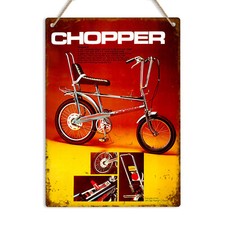 CHOPPER Raleigh Bike Vintage Advert Retro Metal Tin Sign Plaque Man Cave Garage