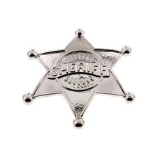 Zac's Alter Ego® Fancy Dress Shiny Sheriff Badge