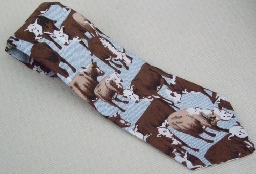 Hereford cows tie cotton - -,