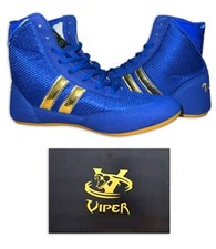 Viper V FIT Boxing Boots Men's Boys Boxing Footwear Boxing Shoes BLUE 