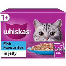144 x 85g Whiskas 1+ Fish