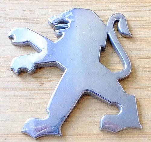 Peugeot lion car badge - peugeot,