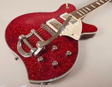 Aria Pro II M650T Electric Guitar With Bigsby In Red Flake - ✅