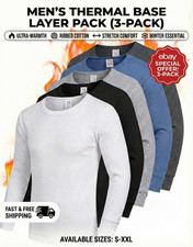 3 x Full Sleeve Mens Thermal