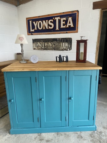 Large antique school cupboard - antique,