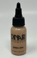 Dinair Airbrush Makeup Glamour Foundation 1.15 Oz Golden Olive NWOB Original