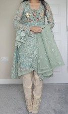 Mint Green Embroidered Asian
