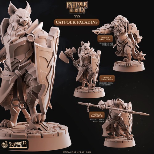 Catfolk paladins dungeons - paladins,