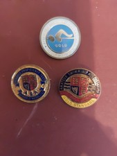 A/Amateur Swimming Association Adult,personnel,rare Scolls Medalist metal badge