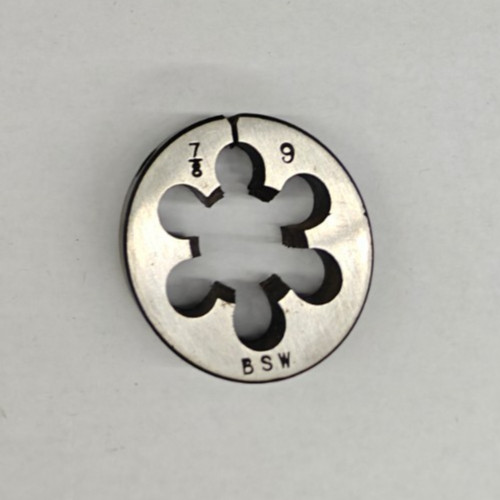 Bsw round die - 7/8"-9, screw