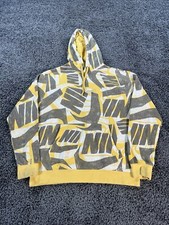 Nike Hoodie Mens Size M Yellow
