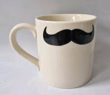 THE MAGNIFICENT MOUSTACHE CREAM MUG/ CUP.