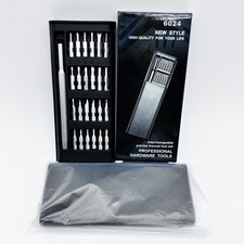 25-in-1 Mini Precision Screwdrivers Set with 24 Pcs Magnetic Bits, Grey/Black