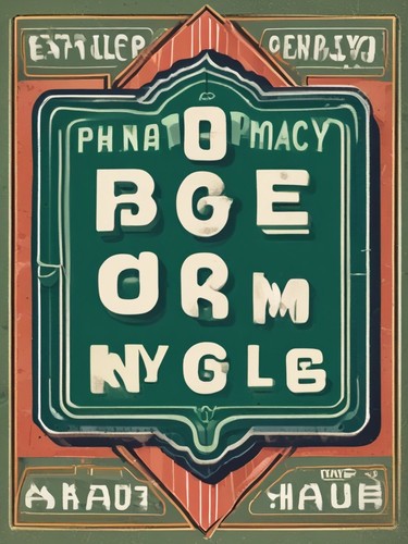 Vintage pharmacy sign - sign,