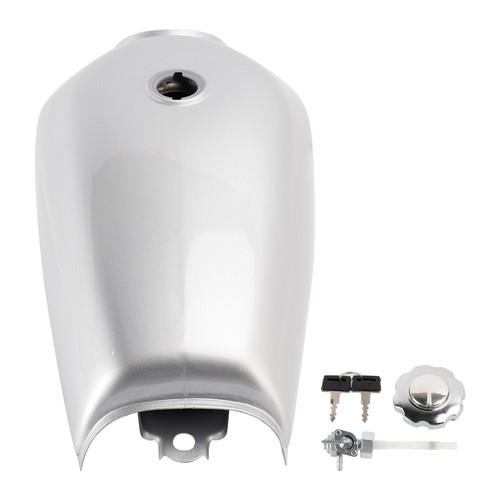 Silver retro gas fuel tank - gas,