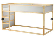 IKEA Kura Children's Reversible Bed with Stars Canopy 900x200cm