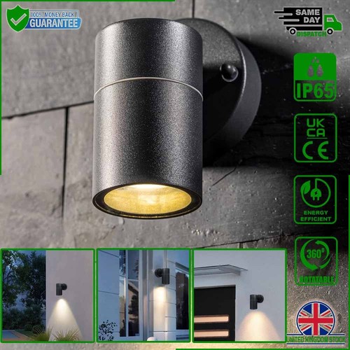 Ip44 outdoor wall light - outdoor, black
