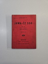 Jawa CZ 350 c List of Spare Parts Manual 1954 English Edition Model 354