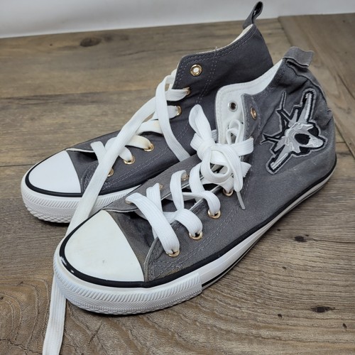 Primark mens grey canvas high - primark,