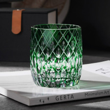 Hand Cut Edo Kiriko Green