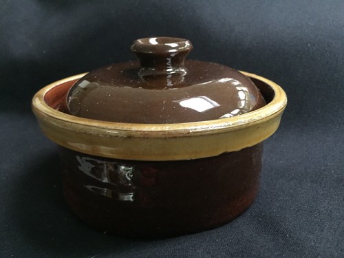 French glazed earthenware pot - french,
