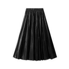Skirt for Spring/Autumn Half Skirt Accordion Skirt Mid-Length Pleated