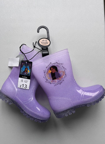 George girls light wellies - light,