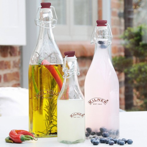 Set kilner clip top glass - of,