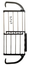 Black Radiator Airer Expandable Clothes Dryer Rack Over Door Hanging Rail