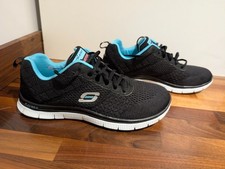 Skechers Skech-knit black trainers size uk 6 eu 39