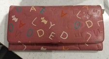 RADLEY LONDON LADIES DESIGNER LARGE SIZE LEATHER PURSE,PINK MIX COLOUR