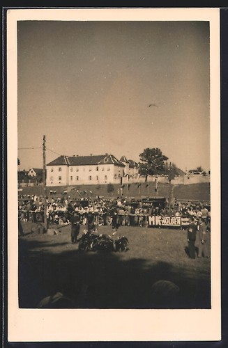 Photo postcard motorcycle