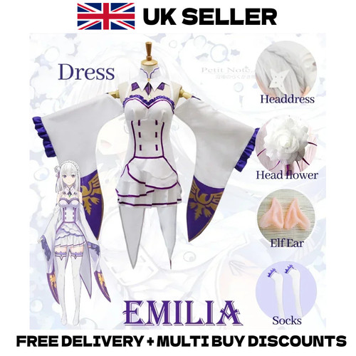 Zero emilia cosplay costume - emilia,