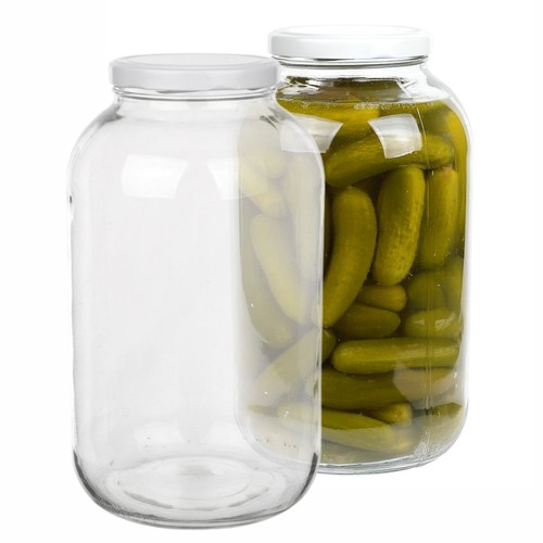 25l glass jar - with, lid